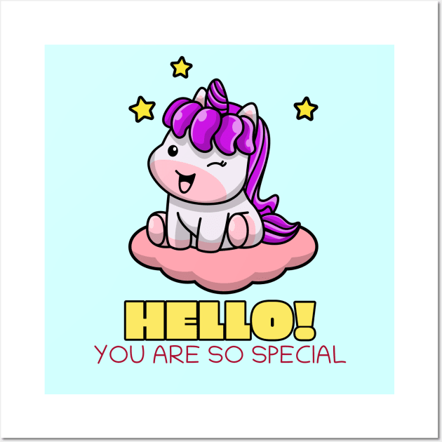 Hello you are so special Wall Art by KidsKingdom